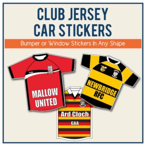 Club Jersey Window Stickers